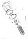 Fig. 12 - Filter element and filter assembly including locking mechanism