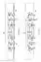 Fig. 18 - Semiconductor device and method of forming wafer-level multi-row etched leadframe with base leads and embedded semiconductor die