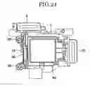 Fig. 22 - Shake correcting system with slide mechanism which allows unit to be freely movable, lens barrel, imaging device and hand-held data terminal