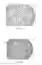 Fig. 12 - Golf ball surface patterns comprising a channel system