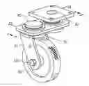 Fig. 01 - Caster with dual offset orbital mounting assembly
