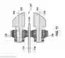 Fig. 12 - Saw blade stabilizer and method