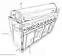 Fig. 01 - Folding worktable for use on an outdoor grill
