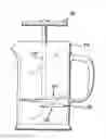 Fig. 01 - Device and method for cleaning a french or coffee press
