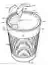 Fig. 01 - Container with Reduced, Peel-Off-Force Tear Configuration