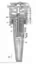 Fig. 01 - Gear driven sprinkler with top turbine