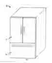 Fig. 01 - Recessed shelf and drawer support for refrigerator