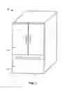 Fig. 02 - Recessed shelf and drawer support for refrigerator