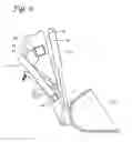 Fig. 12 - Implement with linkage assembly and work assembly wherein work assembly has dynamic skid shoe and a scraping edge