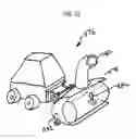 Fig. 25 - Implement with linkage assembly and work assembly wherein work assembly has dynamic skid shoe and a scraping edge
