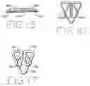 Fig. 06 - Front to back reversible multiple planar paper clip with double clipping effect