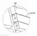 Fig. 01 - PROGRESSIVE TIRE MOLD ELEMENT WITH UNDULATION ON ITS UPPER MEMBER AND TIRE FORMED BY THE SAME