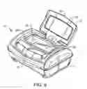 Fig. 06 - Dispenser with a wide lid-activation button having a stabilizing rib