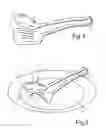 Fig. 02 - Angular cooking tongs for manipulating delicate food items
