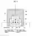 Fig. 11 - Liquid crystal display device having a line symmetric arrangement of circuit elements and lines in positive-polarity signal pixel circuit part and negative-polarity signal pixel circuit part of each pixel