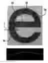 Fig. 01 - Generation of an individual glyph, and system and method for inspecting individual glyphs