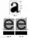 Fig. 03 - Generation of an individual glyph, and system and method for inspecting individual glyphs
