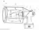 Fig. 01 - Retractable drill mounted dust collector