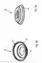 Fig. 08 - Three-state caster assembly with swivel lock and wheel brake