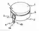 Fig. 01 - Container lid having a pulling part and a breakable connecting part