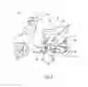 Fig. 03 - MOTORCYCLE WITH AUTO UP AND DOWN AUXILIARY WHEEL STAND
