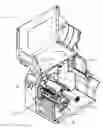 Fig. 01 - Two-Piece Hinged Housing and Frame for a Printer