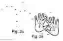 Fig. 03 - Automatic orientation of items on a touch screen display utilizing hand direction