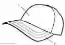 Fig. 01 - Hat with removable faux front crown panel containing storage pocket(s)