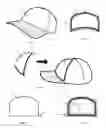 Fig. 02 - Hat with removable faux front crown panel containing storage pocket(s)