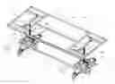 Fig. 01 - Height adjustable bed framework with a lift chain and a planetary gear train