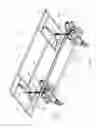 Fig. 02 - Height adjustable bed framework with a lift chain and a planetary gear train
