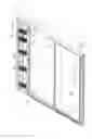 Fig. 01 - Shower door storage assembly