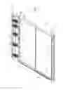 Fig. 02 - Shower door storage assembly