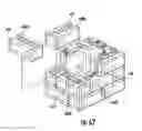Fig. 41 - Modular blocks and structures made therefrom