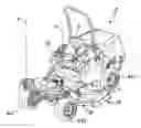 Fig. 01 - Mower with four wheel steering and hydraulic four wheel drive