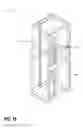 Fig. 16 - VERTICAL MOUNTING RAIL WITH CABLE MANAGEMENT FEATURES
