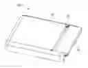 Fig. 01 - Electronic device with battery latching assembly