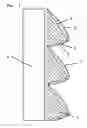 Fig. 02 - Surface structure and fresnel lens and tool for production of a surface structure