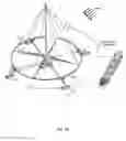 Fig. 08 - Vertical axis wind turbine generator with sails
