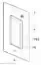Fig. 01 - Wall-mounted electrical device with modular antenna bezel frame