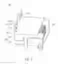 Fig. 03 - Connector having a shield with with spring arms in lengthwise and crosswise directions