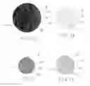 Fig. 02 - Golf ball with a translucent layer comprising composite material
