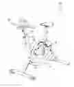 Fig. 01 - Rotor with variable hydrodynamic resistance for a stationary water bicycle and related bicycle