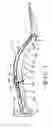 Fig. 02 - Double offset surgical tool handle assembly having a locking linkage aligned along two different planes