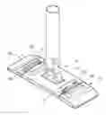 Fig. 01 - Foldable textile holder for a flat mop