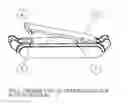 Fig. 03 - Linear clip mount comprising an open track in a tongue mounting an immovable guide in a buckle that locks by a levered and sprung projection.