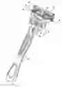 Fig. 01 - Flexible and separable portion of a razor handle