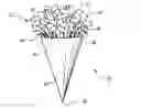 Fig. 01 - METHOD OF WRAPPING A FLORAL GROUPING