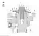 Fig. 06 - Transmission device between two camshafts of an internal combustion engine