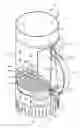 Fig. 01 - Charcoal igniter with dual-action locking grate